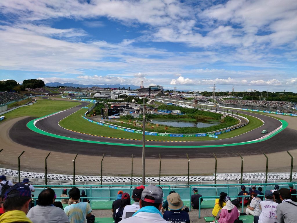 鈴鹿サーキット 東コースB席からの眺望