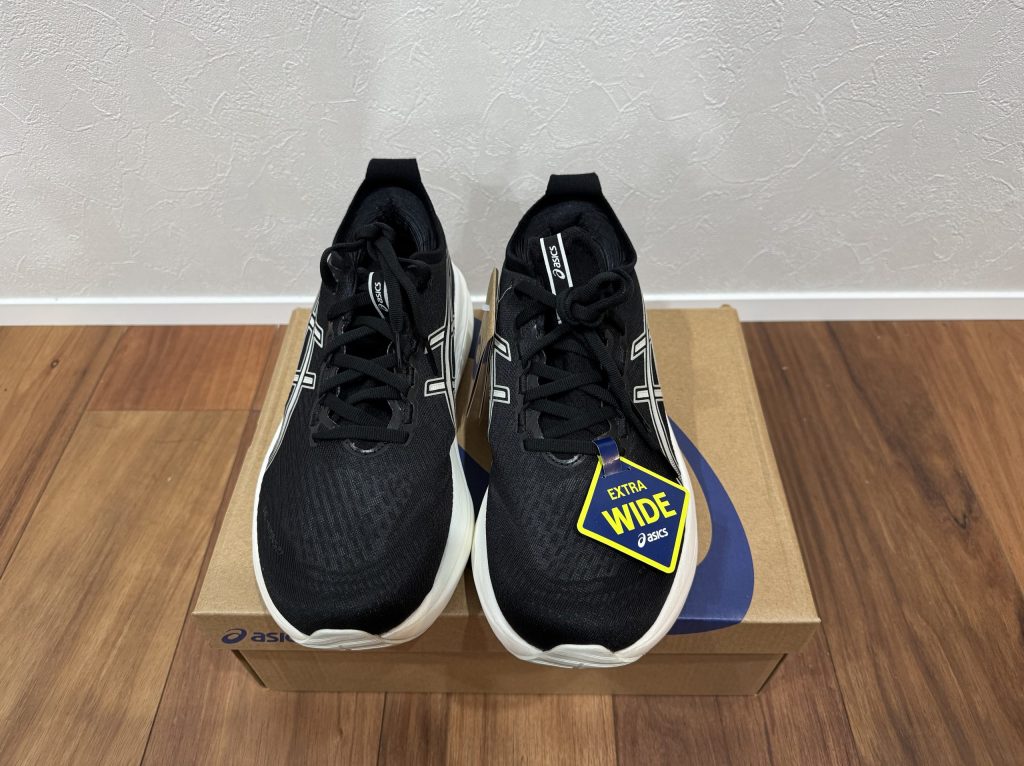 ASICS GEL-NUMBUS27開封後の写真