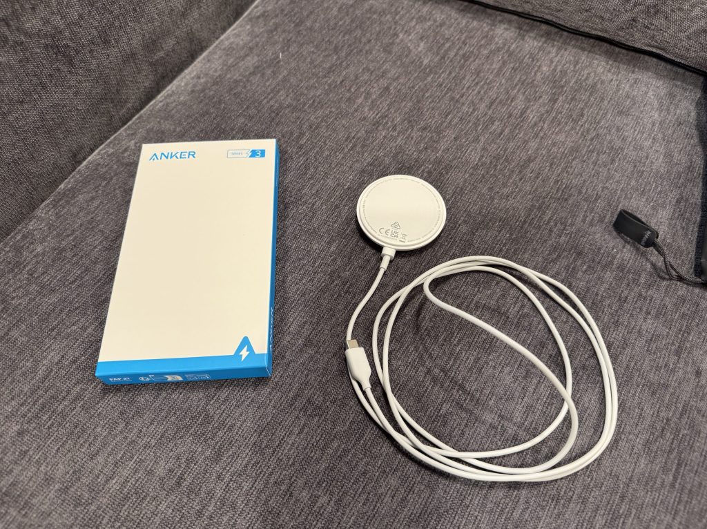 プライムデー購入品④Anker PowerWave Magnetic Pad Liteの写真
