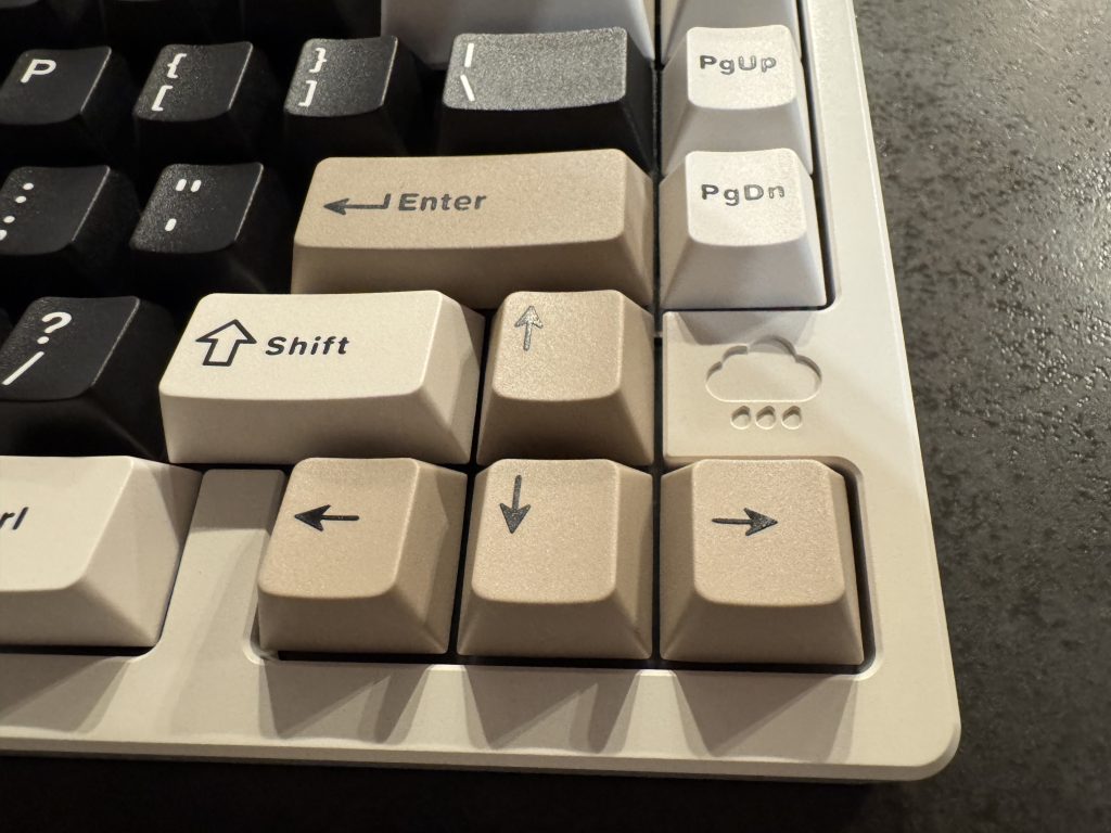 WOBKEY Rainy75のマークと矢印キー