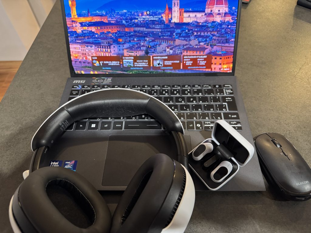 INZONE Bods & H9 with ノートPC