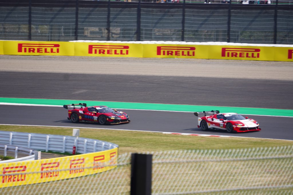 サポートレースのフェラーリレース予選