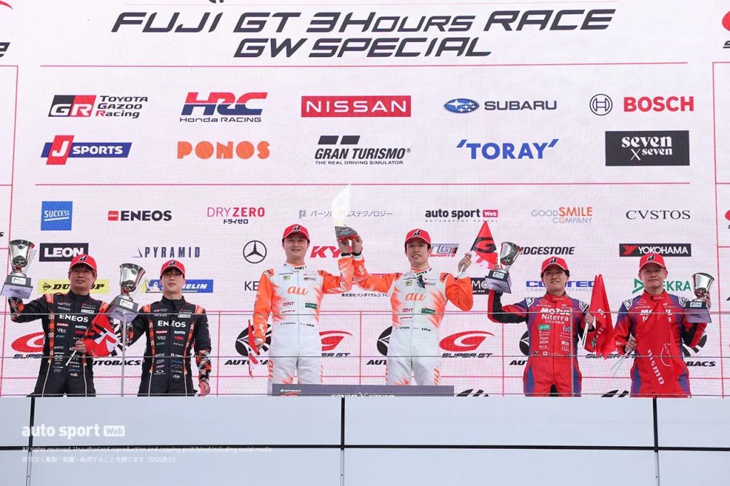 GT500クラスの表彰式　2026スーパーGT第2戦富士