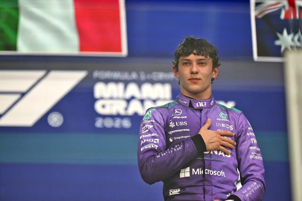 2026年F1第4戦マイアミGP　アンドレア・キミ・アントネッリ（メルセデス）が優勝